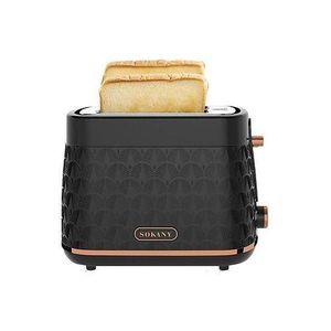 Sokany Automatic Fast Heating 2 Slice Electric Bread Toaster Oven - Black.