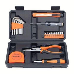 23-Piece Tool Set, Screwdriver Set, DIY Home Repair Tool Kit