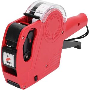 Manual Labeling Machine 8 Digits Price Tag Gun with Cartridge Portable Price Marking Tool Label Applicator Price Label Machine Labeling Machine Label Maker Price Marking Tool Barcode Applicator