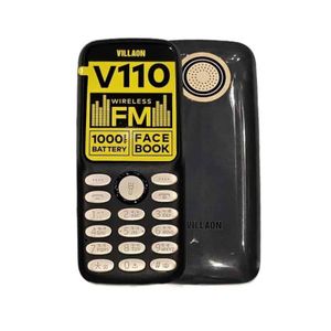 VILLAON V110 Wireless FM Feature Phone with Long Battery Life 1000mAh Battery – Black