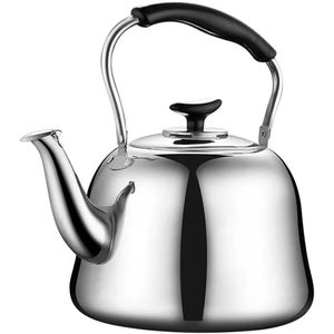 Non Electric Stainless Steel Whistling Kettle-Silver
