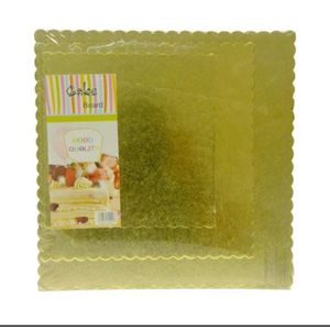 Square Cake Boards. A set 3pcs .Either Gold or Siliver 