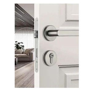 Mortise Main Door Lock Set with Door Rose Handle and 3 Keys for Home, Office & Hotel