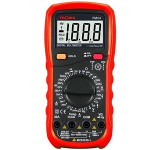 Tronic Professional Electrical Meter Multimeter with DC AC Voltmeter Digital Multimeter PM64-Multicolor