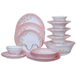 26-Piece Elegant Floral Dinnerware Set
