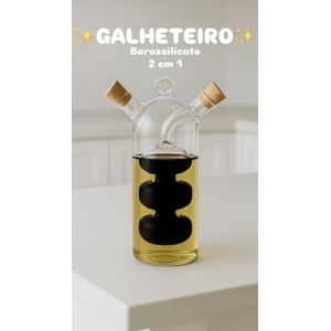 2 In 1 Glass Oil And Vinegar Dispenser