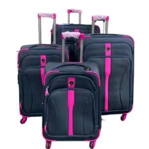  4-piece Oxford Fabric New Design Travel Carry-On  Suitcases With spinner wheels Softside Expandable Luggage Bags Trolley 