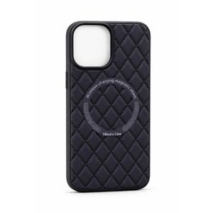 Luxury Quilted Magnetic Silicone Case for iPhone 16 16 Pro 16 Pro Max – Shockproof MagSafe Wireless Charging Phone Cover