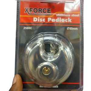 XFORCE 80mm stainless steel disc padlock model 2580C