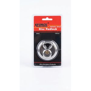 Heavy-Duty Stainless Steel Disc Padlock
