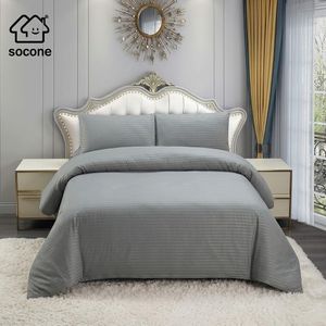 Grace Foam 5*6 4Pc Double Cotton Bedsheets - 2 Bed Sheets & 2 Pillow Cases - Grey