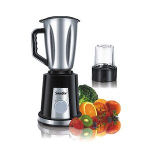 High Performance Blender With 1.4 Liters Stainless Steel Jar And Glass Grinding Cup-Silver