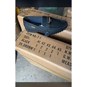 Black Timberland loafers