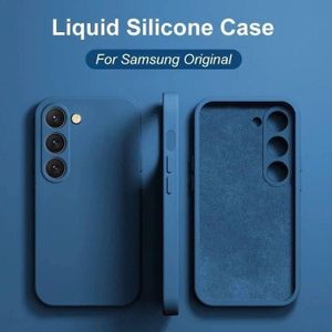 Samsung  Galaxy A15  Luxury Soft Rubber Liquid Silicone Skin Touch Feel Cover Case With Free Screen Protector 