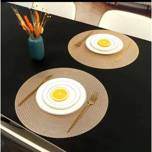 6-Piece Table Mat Set – Stylish & Protective Dining Placemats - Multicolor