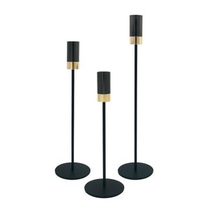 3 Pieces Of Candlestick Holders for Taper Candles, Candle Holders for Table Centerpiece,Candle Holder Decorative Ornament for Weddings, Dinners, and Home Decor,Parties,and Anniversaries,Fits 3/4 Inch Candles for Mantle Fireplace Decor 