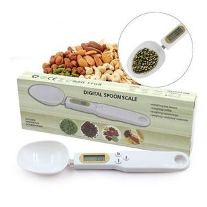 Electronic Measuring Spoon Adjustable Digital Weighing Scale 1-500g, White.