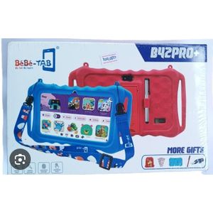 Bebe kids learning tablet B42 pro+256 GB with WI-FI - Blue