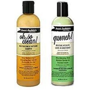 Aunt Jackie'S Oh so Clean Shampoo and Quench Leave in Conditioner