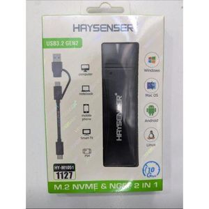 Haysenser 128GB SSD Portable Drive with Casing