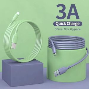 Micro USB Cable 2m, Extra Long USB Fast Charging Cable Durable USB A to Micro USB Cable 2 Meters 