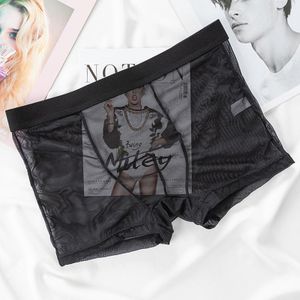 Fashion 5pcs Mens Briefs Mesh Knit Fast Dry Sport Polyester Briefs No  Ride-up 6''Underwear with Fly for Men Pack