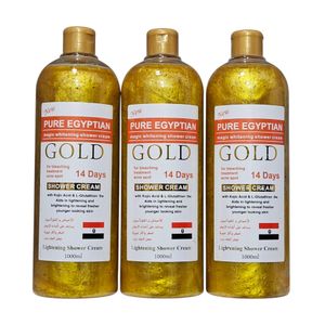 1PC Pure Egyptian Gluta Magic Whitening and exfoliating Gold Shower Gel Cream. 1000ML