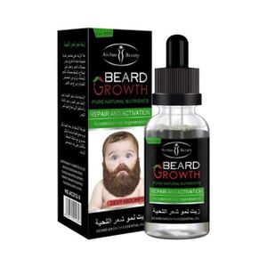 Aichun Beauty Essential Beard Grow Oil Facial Hair Supplement Thicker Beard Care Mens Hair Growth Vitamins, 30ml