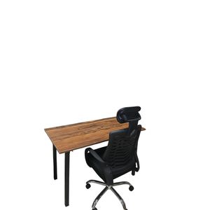 Adjustable office chair and foldable table
