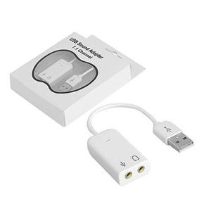 USB Sound Adapter 7.1 Channel-White
