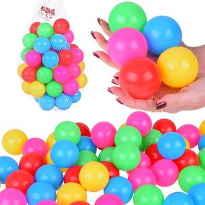 50-Piece Colorful Plastic Pit Balls Set-multicolor