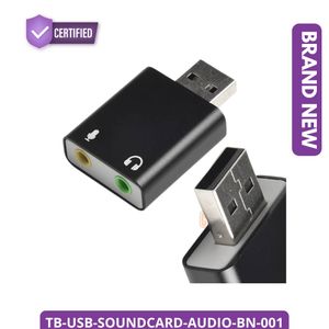 Universal Techblaze USB Mini Sound Card External Audio Adapter Plug and Play