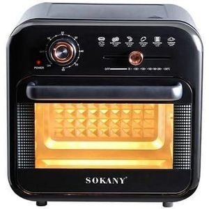 Sokany 18L SK-10001 Air Fryer + Oven 1800W With Grill+Timer - Black 