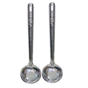 Serving Spoon Steel Plain - 2 Pieces