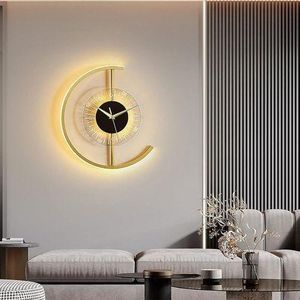 Modern Geometric Illuminated Wall Clock