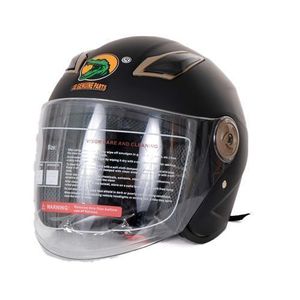 Motorcycle Helmet For Cyclists And Riders - Black