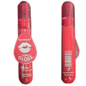 Kiss Beaauty Waterproof Non Stick Lip Gloss with colour Long Lasting All Day Shine Non Stick Cup Perfect Shine Gift Idea for Women 