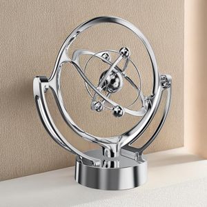 Earth Perpetual Motion Desktop Ornament---Silver