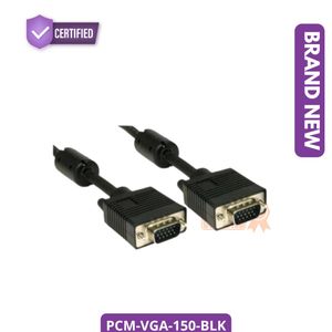 Universal Ultra HD 1.5m VGA Cable PCM-VGA-150-BLK New Black