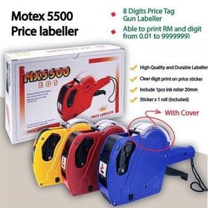 Manual Labeling Machine 8 Digits Price Tag Gun with Cartridge Portable Price Marking Tool Label Applicator Price Label Machine Labeling Machine Label Maker Price Marking Tool Barcode Applicator
