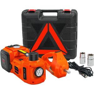 Electric Car Jack, Electric Hydraulic Jack 3 Ton(6600 lbs) with Tire Inflator Pump and Electric Wrench, DC 12V Car Floor Jack Electric Jack Lift for an Emergency Tire Change 
