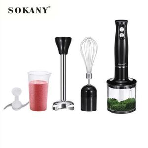 Sokany Multifunction Electric Hand Blender 4 In 1 - Black