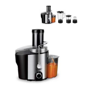 Sonifer 4-in-1 Blender And Juice Extractor Centrifugal Juicer With Grinder And Chopper- Black