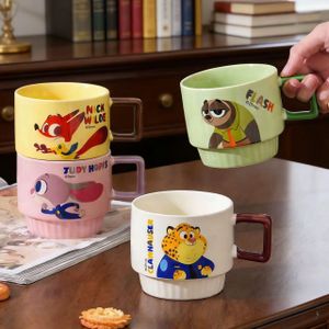 4Pcs Zootopia Characters Cups - Multicolor