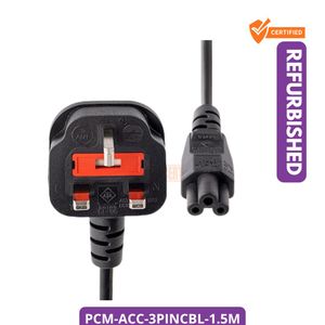 Universal 3 Pin Laptop Power Cable 1.5m – Brand New PCM-ACC-3PINCBL-1.5M