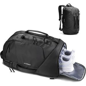 Sports Bag with Backpack Function - Black
