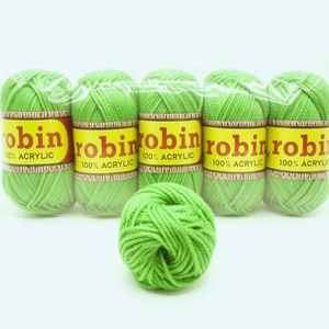 Robin Bright Green Knitting Yarn Chunky - Bright Green 7019