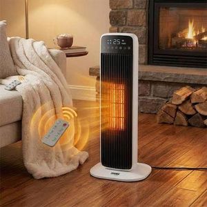 Dsp Electric Ceramic Fan Heater - Portable Space Heater 2000W with a remote control
