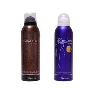 Bundle of Knowledge And Blue Lady Deodorant Spray