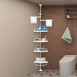 1pc Wall Mounted Bathroom Storage Rack, Bathroom Hanging Shelf, 2-Tier 304  Stainless Steel Suction Cup Shower Caddy, Shampoo Body Wash Holder For Show